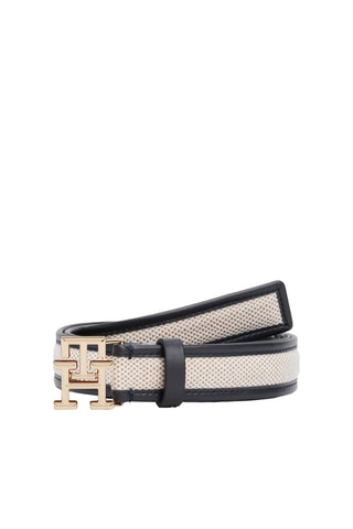 Ceinture en cuir - Bleu nuit