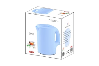 Bollitore con cavo - 1 l - 750-900 W - Blu