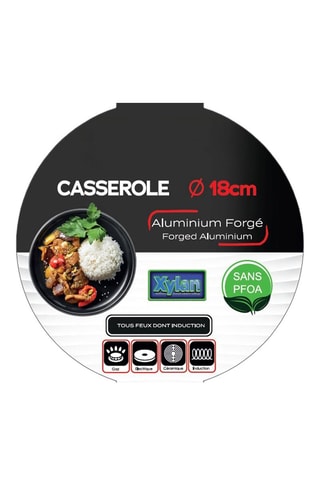 Casseruola rivestimento marmo Silver - 18 cm