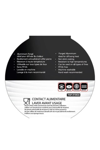 Casseruola rivestimento marmo Silver - 18 cm