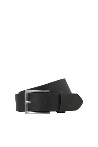 Ceinture en cuir de buffle - Noir