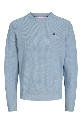 Pull regular en coton biologique - Bleu clair