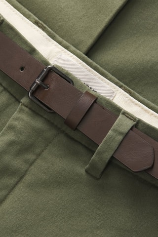 Chino slim en coton biologique - Kaki