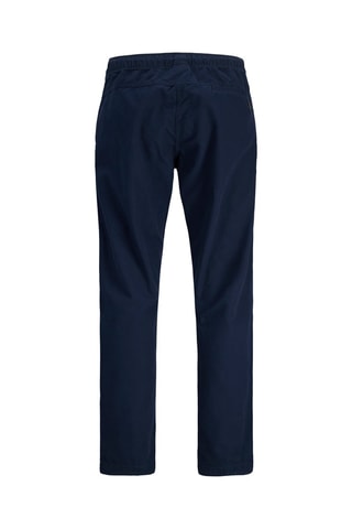 Pantalon regular en coton biologique - Bleu marine
