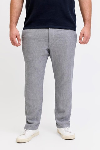 Pantalon loose en lin - Indigo chiné 