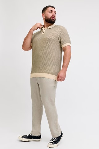 Pantalon loose en lin - Vert 