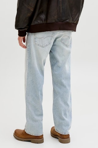 Jean  loose taille haute - Bleu clair