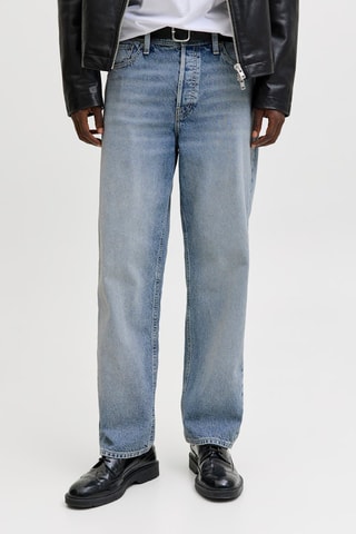 Jean loose taille haute - Bleu clair