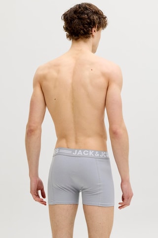 3 boxers en coton biologique - Gris