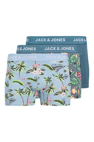 3 boxers - Bleu clair et bleu-gris