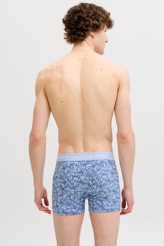3 boxers en coton biologique - Bleu et vert