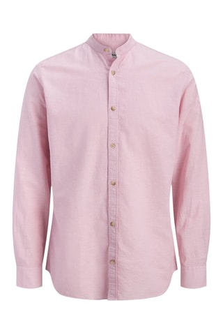 Chemise slim en lin - Rose