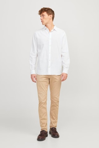 Chemise regular en lin - Blanc