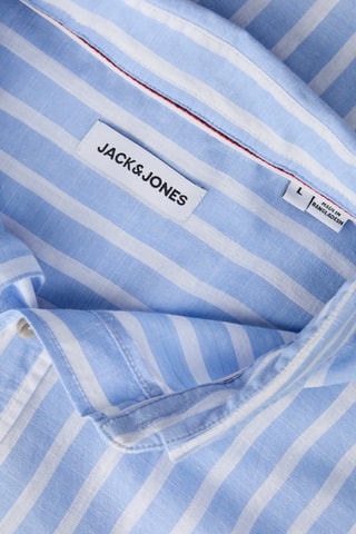 Chemise regular - Ciel et écru