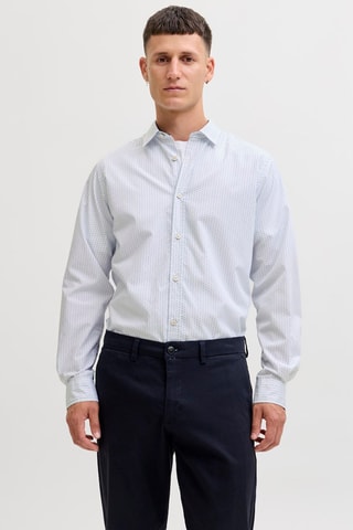 Chemise slim en coton biologique - Blanc