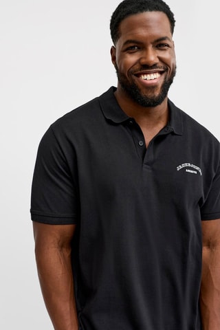 Polo en coton biologique - Noir