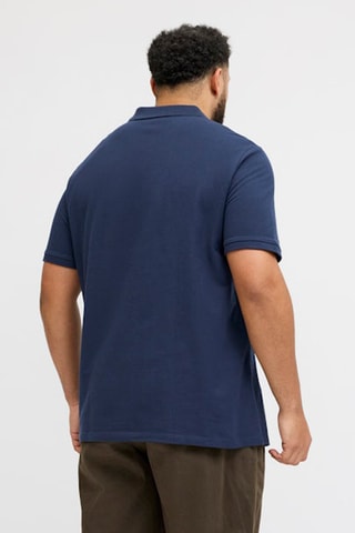 Polo regular en coton biologique - Bleu marine