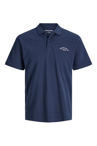 Polo regular en coton biologique - Bleu marine