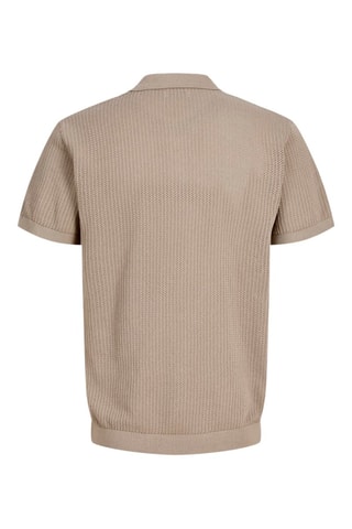 Polo regular en coton biologique - Marron clair