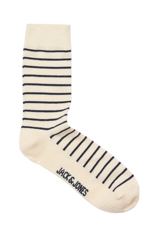 3 paires de chaussettes - Ecru et bleu marine