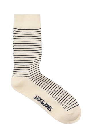 3 paires de chaussettes - Ecru et bleu marine