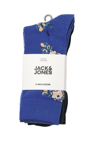 3 paires de chaussettes - Noir et bleu foncé