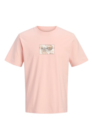 T-shirt regular en coton biologique - Saumon