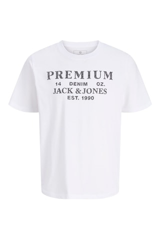 T-shirt regular en coton biologique - Blanc
