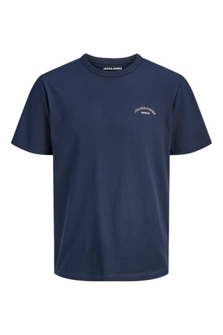 T-shirt regular en coton biologique - Bleu marine