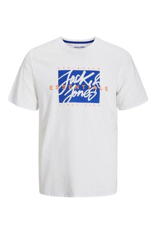 4 t-shirts regular - Blanc et beige