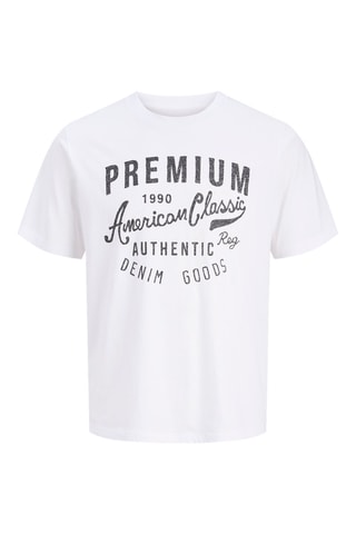 T-shirt regular en coton biologique - Blanc