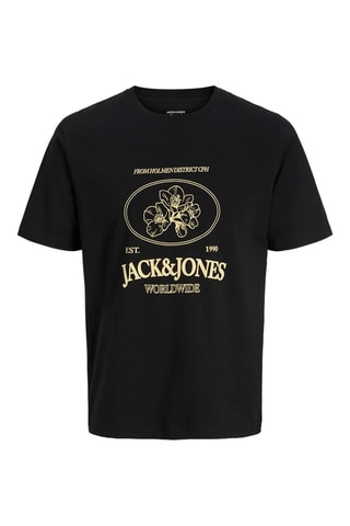 T-shirt regular en coton biologique - Noir