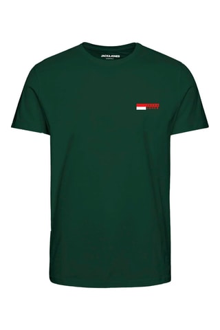 4 t-shirts - Blanc, vert foncé et bleu marine