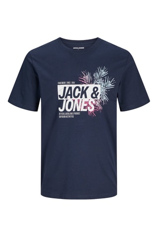 4 t-shirts regular - Blanc, beige et bleu marine