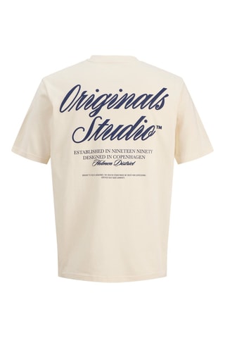 T-shirt relaxed - Blanc cassé