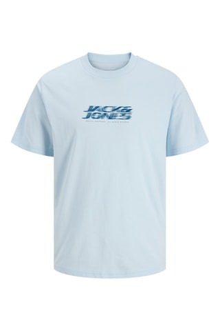 T-shirt regular en coton biologique - Bleu clair