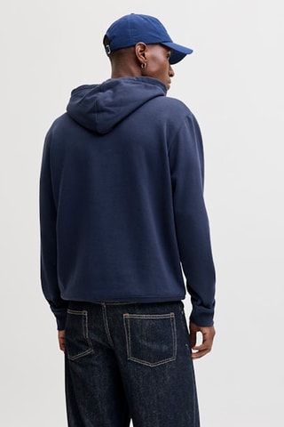 Sweat relaxed en coton biologique - Bleu marine