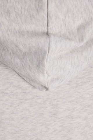 Sweat à capuche en coton biologique - Blanc chiné