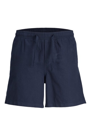 Bermuda relaxed en lin - Bleu marine