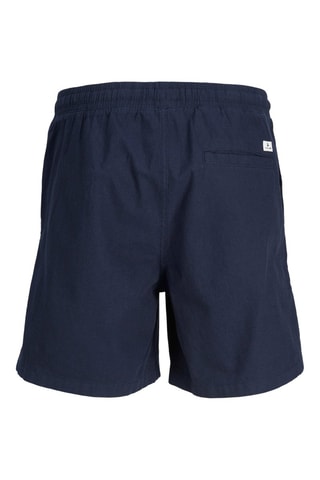 Bermuda relaxed en lin - Bleu marine