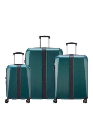 Set de 3 valises extensibles Promenade Hard 2.0 (S/M/L) - 55/66/76 cm - Vert