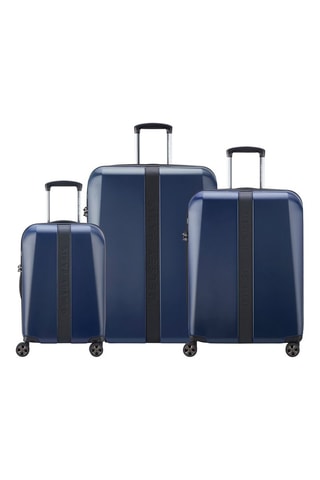 Set de 3 valises extensibles Promenade Hard 2.0 (S/M/L) - 55/66/76 cm - Bleu