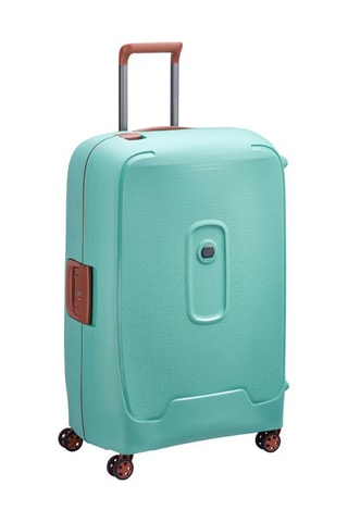 Valise grand volume Moncey (L) - 76 cm - Blanc et vert