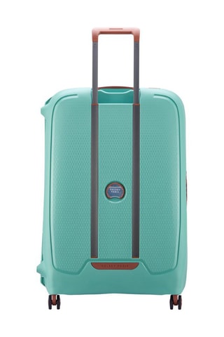 Valise grand volume Moncey (L) - 76 cm - Blanc et vert