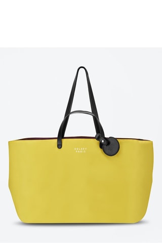 Cabas Croisière en cuir - Jaune