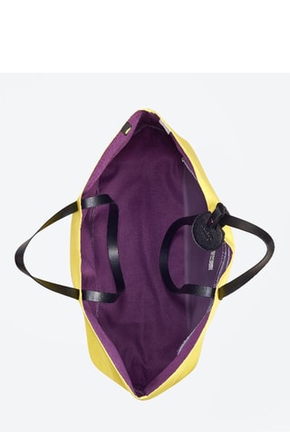 Cabas Croisière en cuir - Jaune