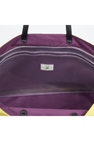 Cabas Croisière en cuir - Jaune