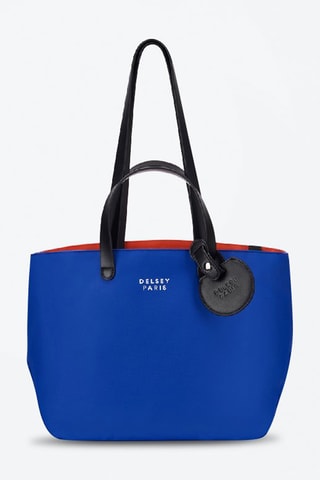 Cabas Croisière en cuir - Bleu