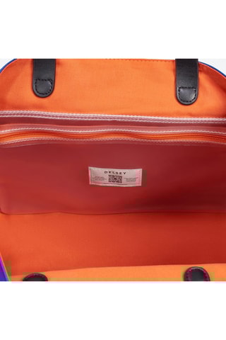 Cabas Croisière en cuir - Bleu