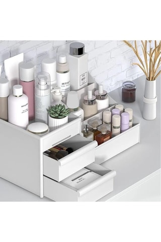 Organisateur de maquillage - 28 x 17 x 13 cm - Blanc